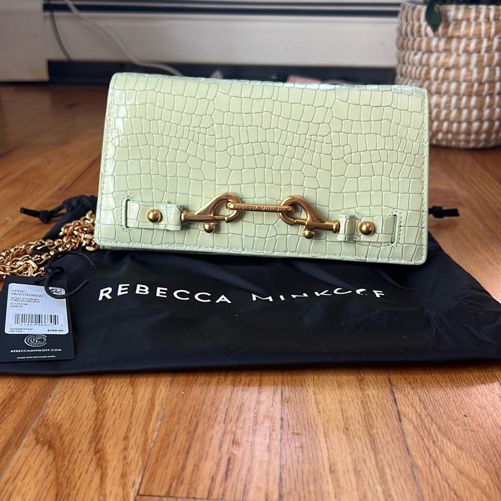 NWT Rebecca Minkoff “Mint” Lou Swing Crossbody